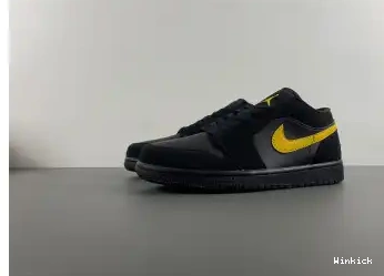  1 Air Gold' 553558-071 'Black University Jordan Low 0602